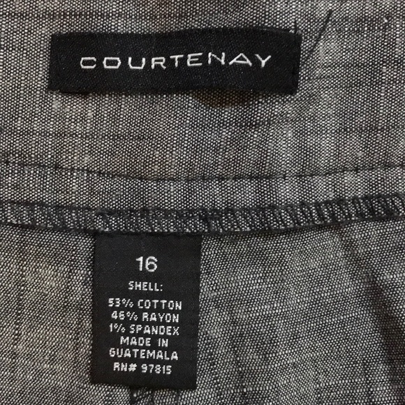 Courtenay grey chambray shorts size 16 . Like new - Picture 4 of 15